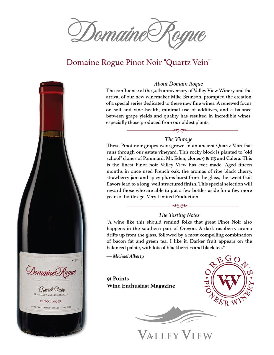 Vinarstvo Cingel Dunaj 2018 赤ワイン 木箱入り Domaine Rogue Single Vineyard Trio – Valley View Wines