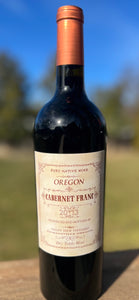 Cabernet Franc 2013, "Pioneer Label"