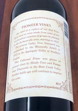 Load image into Gallery viewer, Cabernet Franc 2013, &quot;Pioneer Label&quot;
